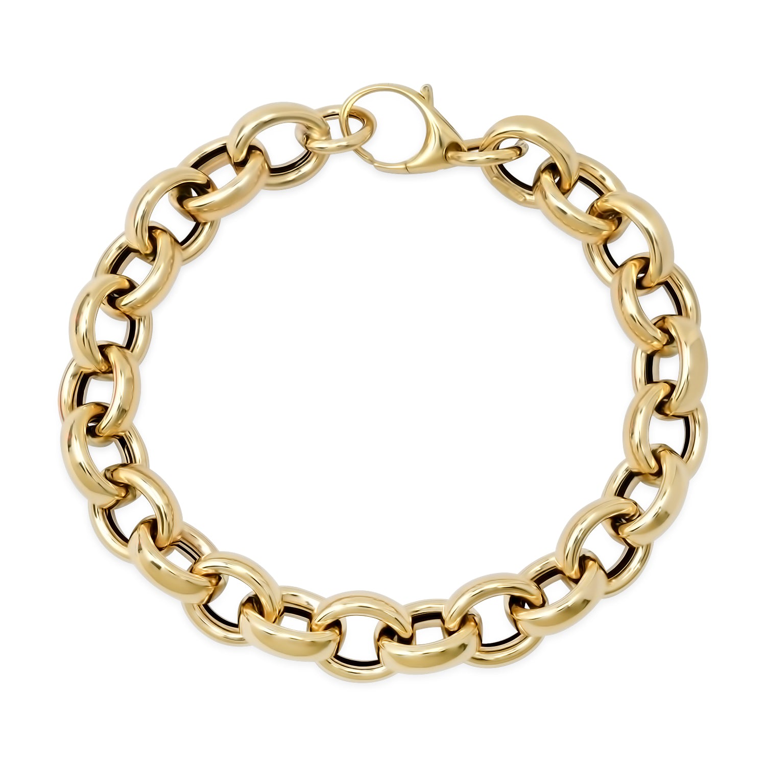 Oval Chunky Gold Chain Bracelet