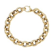 Oval Chunky Gold Chain Bracelet