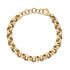Double Row Gold Rolo Chain Bracelet
