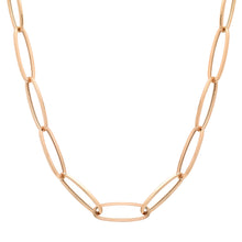 Extra Long Link Hollow Gold Chain Necklace