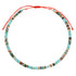 Larimar & Spiny Oyster Turquoise Chain or Adjustable Beaded Necklace with Gold Beads