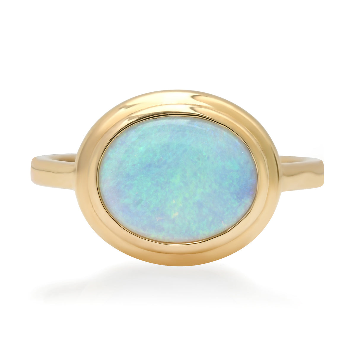 One of a Kind Bubble Opal Bezel Ring
