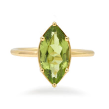 One of a Kind Marquise Peridot Ring