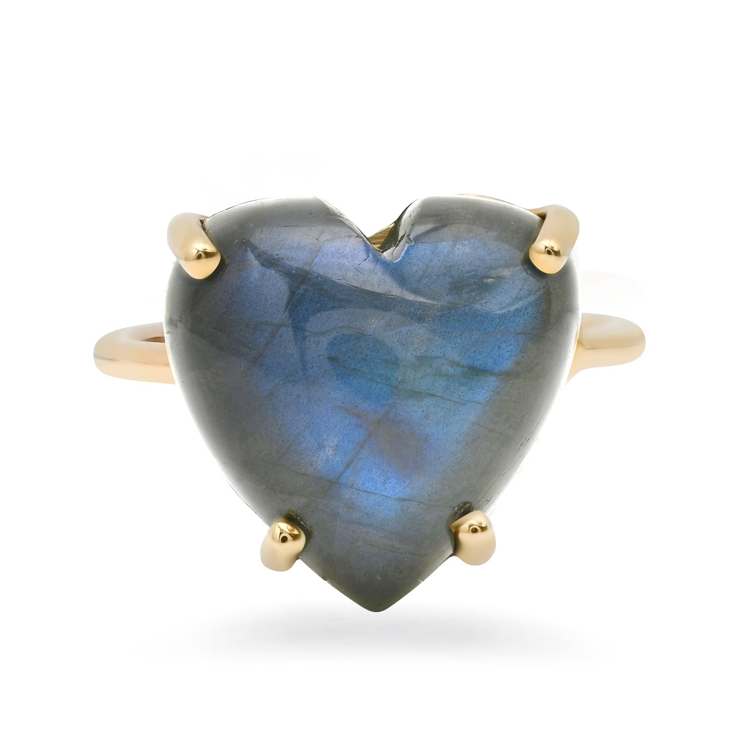 One of a Kind Labradorite Heart Ring