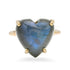 One of a Kind Labradorite Heart Ring