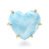 One of a Kind Larimar Candy Heart Ring