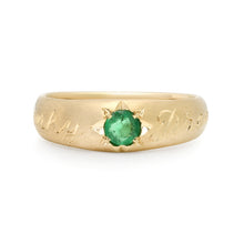 Emerald Pinky Promise Ring