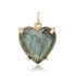 One of a Kind Labradorite Heart Charm