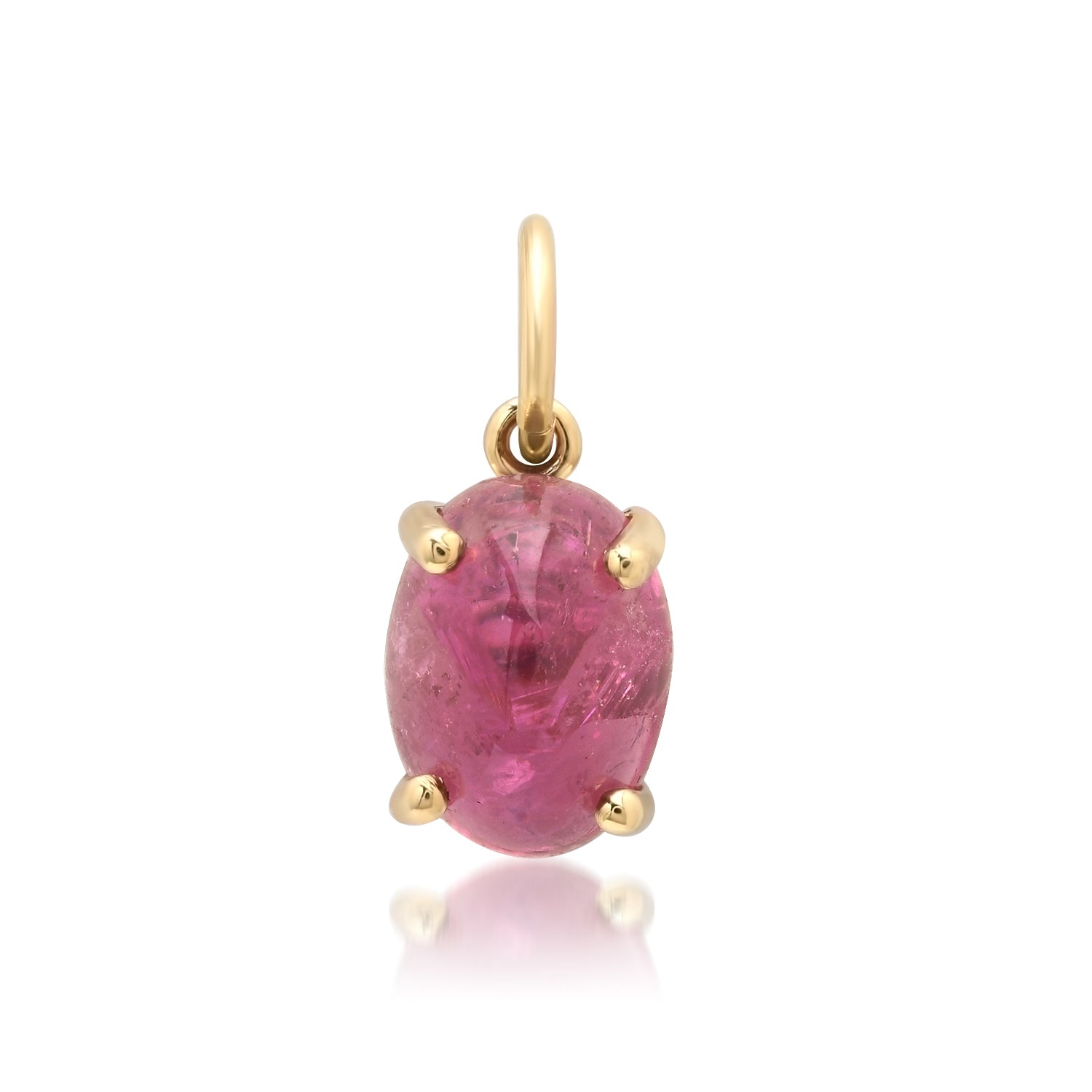 XS Tourmaline Gumdrop Cabochon Charm