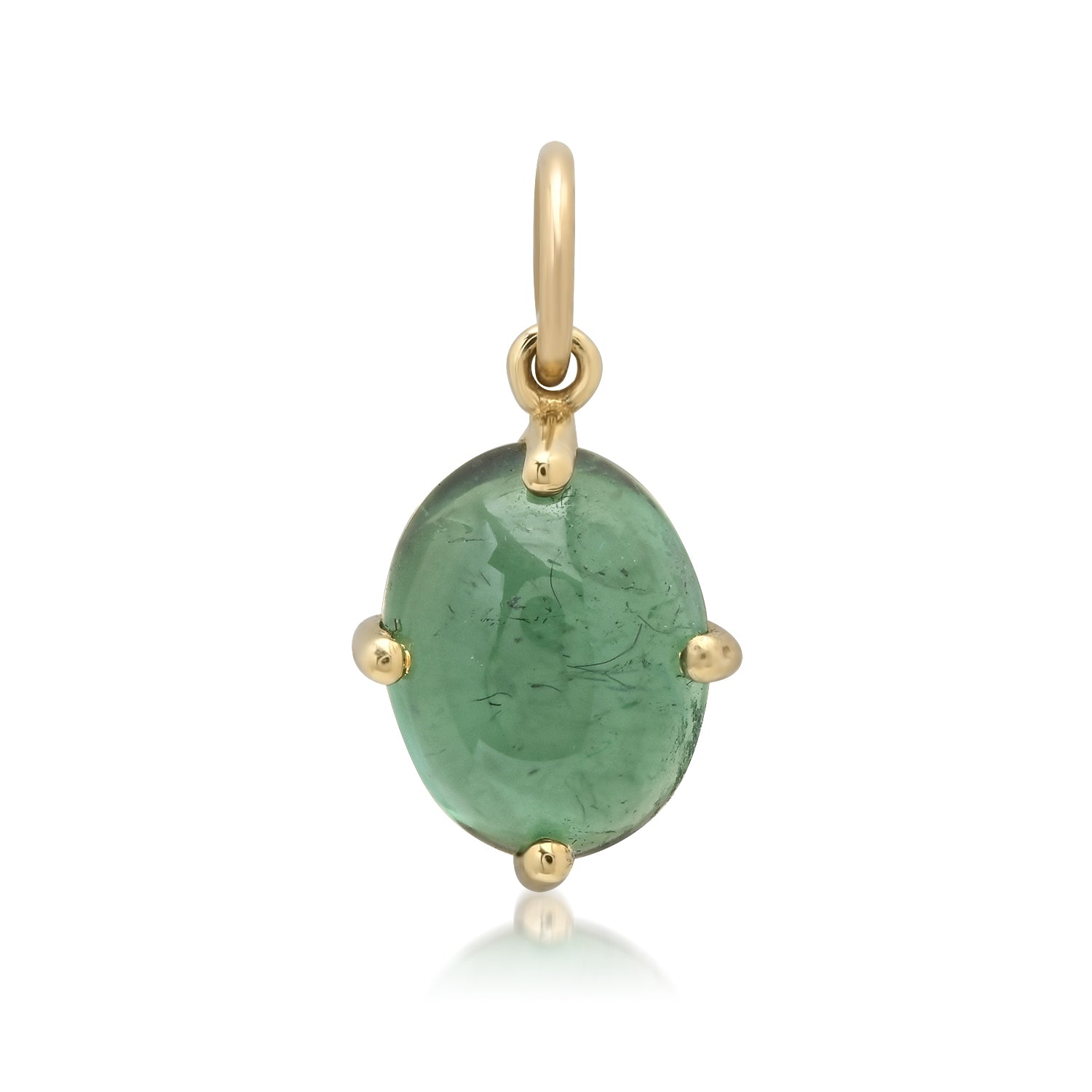 Medium Tourmaline Gumdrop Cabochon Charm