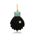 Small Black Onyx Shell with Diamond & Emerald
