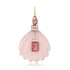 Large Rose Quartz Shell with Pink Spinel & Tourmaline