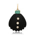 Large Black Onyx Shell with Diamonds & Emerald