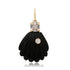Small Black Onyx Shell with Diamond & Spinel