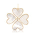 Jumbo Mother of Pearl Clover Heart Charm