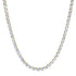 Round Moonstone Tennis Necklace