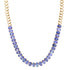 Juicy Oval Tanzanite 1/2 Tennis Necklace
