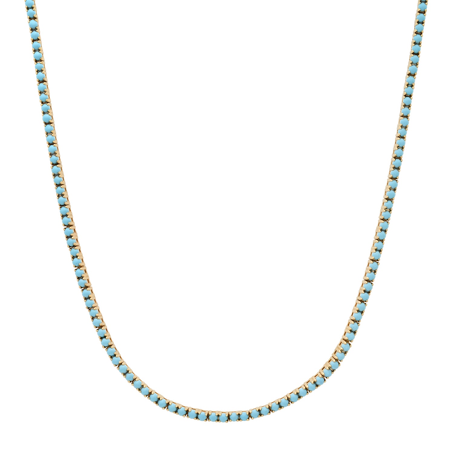 Essential Medium Turquoise Tennis Necklace