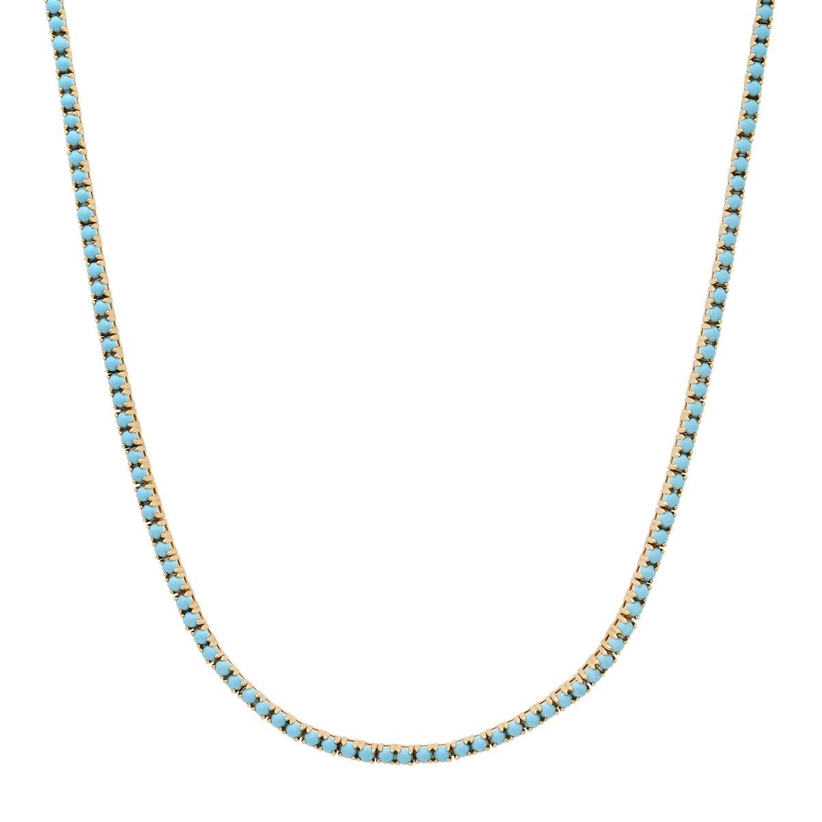 Essential Medium Turquoise Tennis Necklace