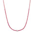 Ombre Pink Sapphire Tennis Necklace with Emerald Cut Diamond