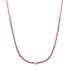 Ombre Pink Sapphire Tennis Necklace with Emerald Cut Diamond
