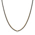 Black Diamond Tennis Necklace with Emerald or Pear Cut White Diamond