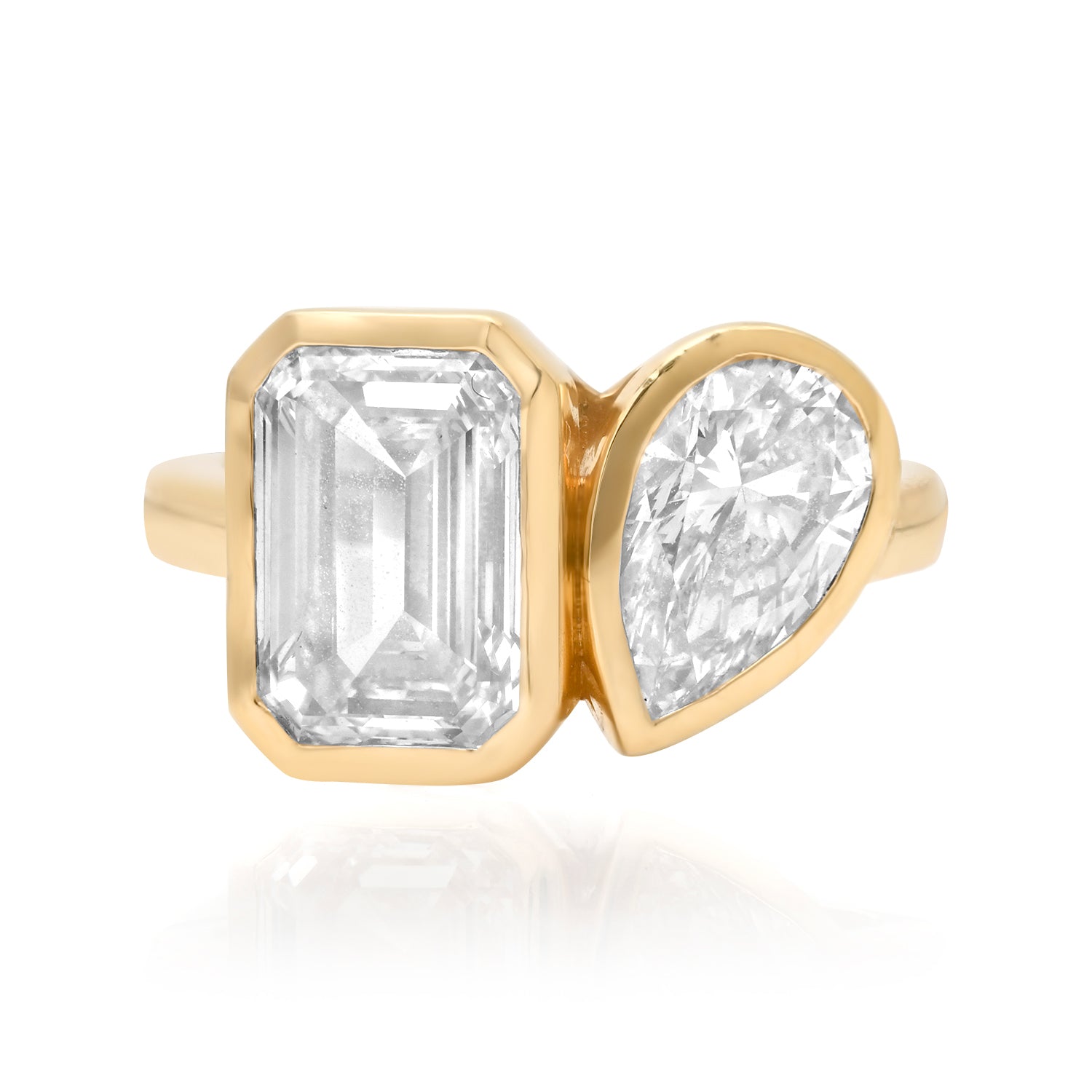 Two Stone Toi et Moi Lab Diamond Ring