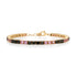 Alternating Pink Sapphire & Black Diamond Tennis Bracelet