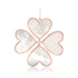 Jumbo Mother of Pearl Clover Heart Charm