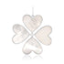 Jumbo Mother of Pearl Clover Heart Charm