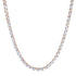 Round Moonstone Tennis Necklace