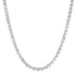 Round Moonstone Tennis Necklace