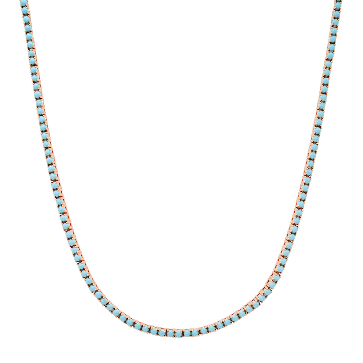 Essential Medium Turquoise Tennis Necklace