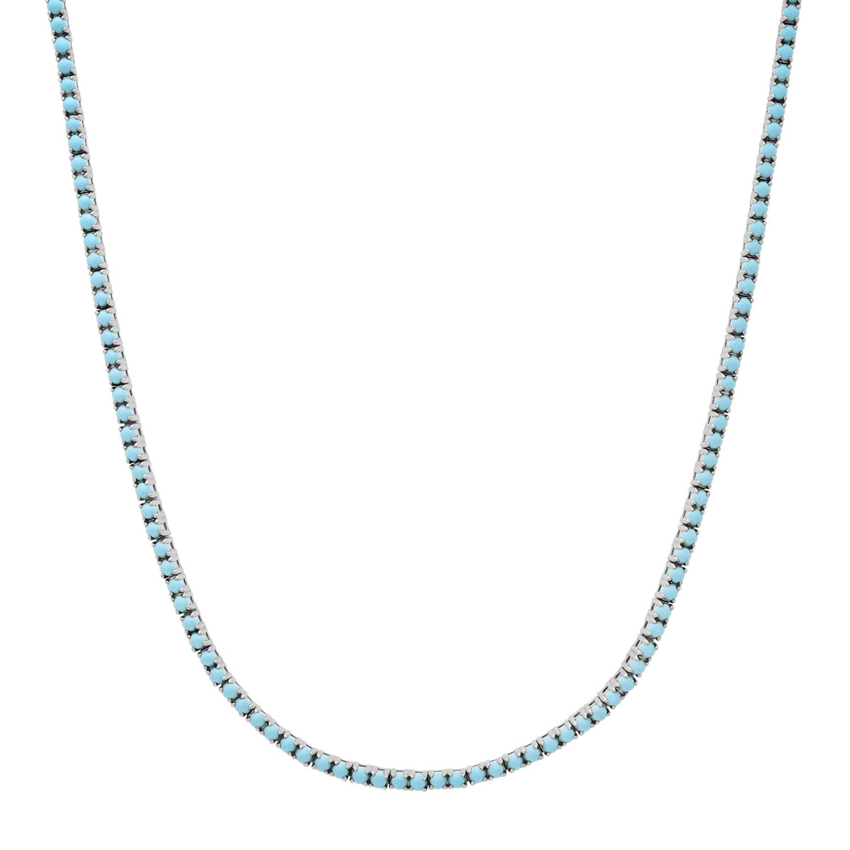 Essential Medium Turquoise Tennis Necklace