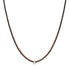 Black Diamond Tennis Necklace with Emerald or Pear Cut White Diamond