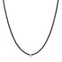 Black Diamond Tennis Necklace with Emerald or Pear Cut White Diamond