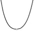 Black Diamond Tennis Necklace with Emerald or Pear Cut White Diamond