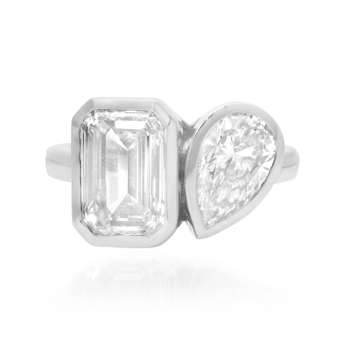 Two Stone Toi et Moi Lab Diamond Ring