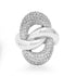 Twisted Diamond & Gold Statement Ring