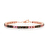 Alternating Pink Sapphire & Black Diamond Tennis Bracelet