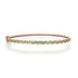 Checkerboard Tsavorite & Diamond Bangle Bracelet
