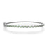 Checkerboard Tsavorite & Diamond Bangle Bracelet