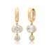 Georgian Set Duo Drop Lab Diamond Earrings
