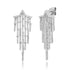 Shimmy & Shine Diamond Star Fringe Statement Earrings