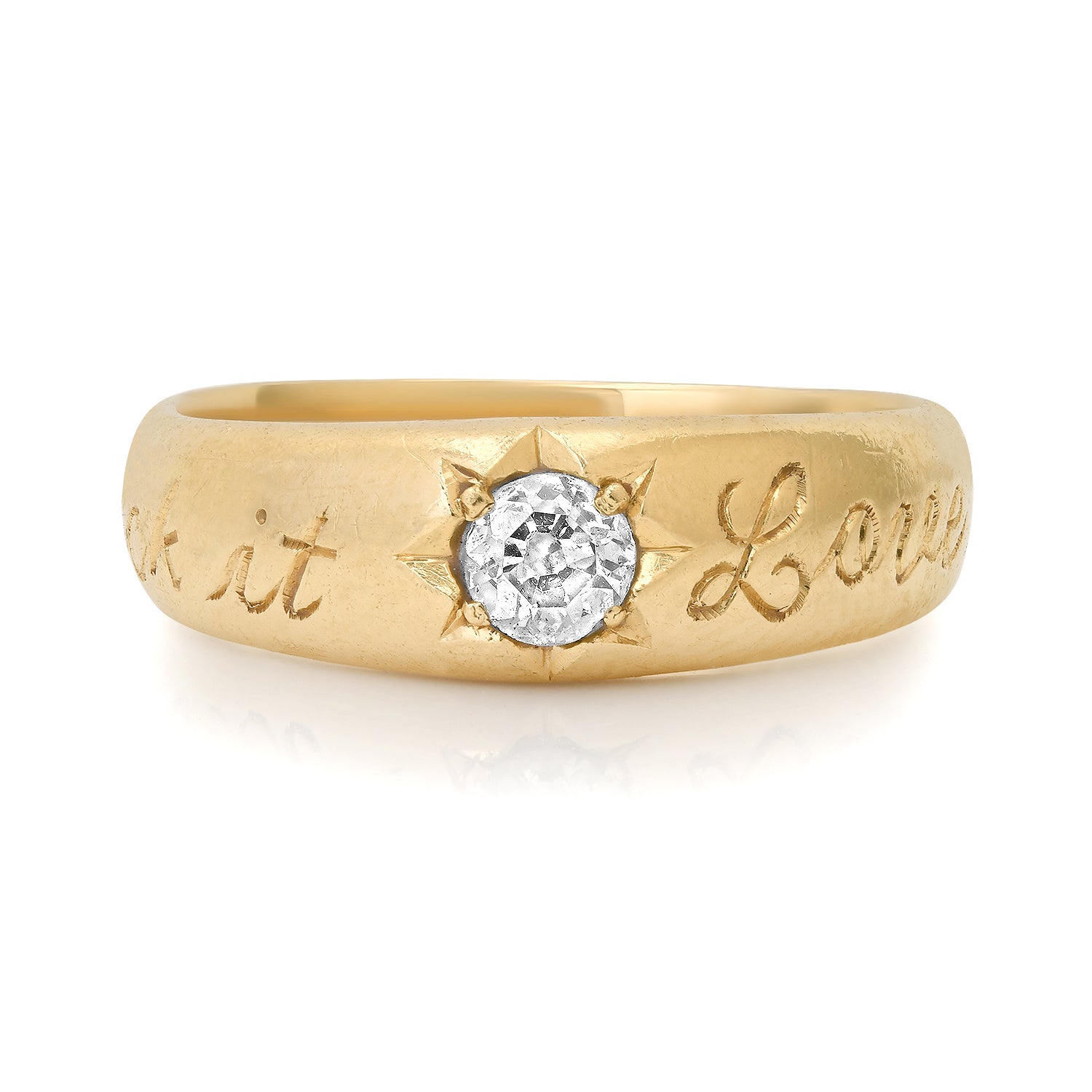 Customizable Gemstone or Diamond Pinky Ring