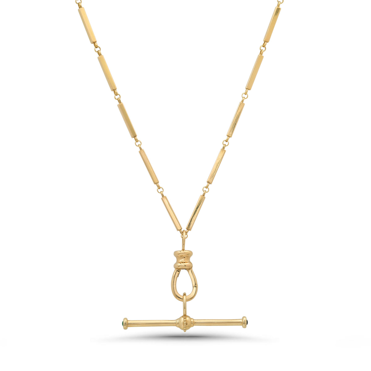 Zosia Gold or Diamond Equilibrium T Bar Chain Necklace