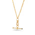 Zosia Gold or Diamond Equilibrium T Bar Chain Necklace