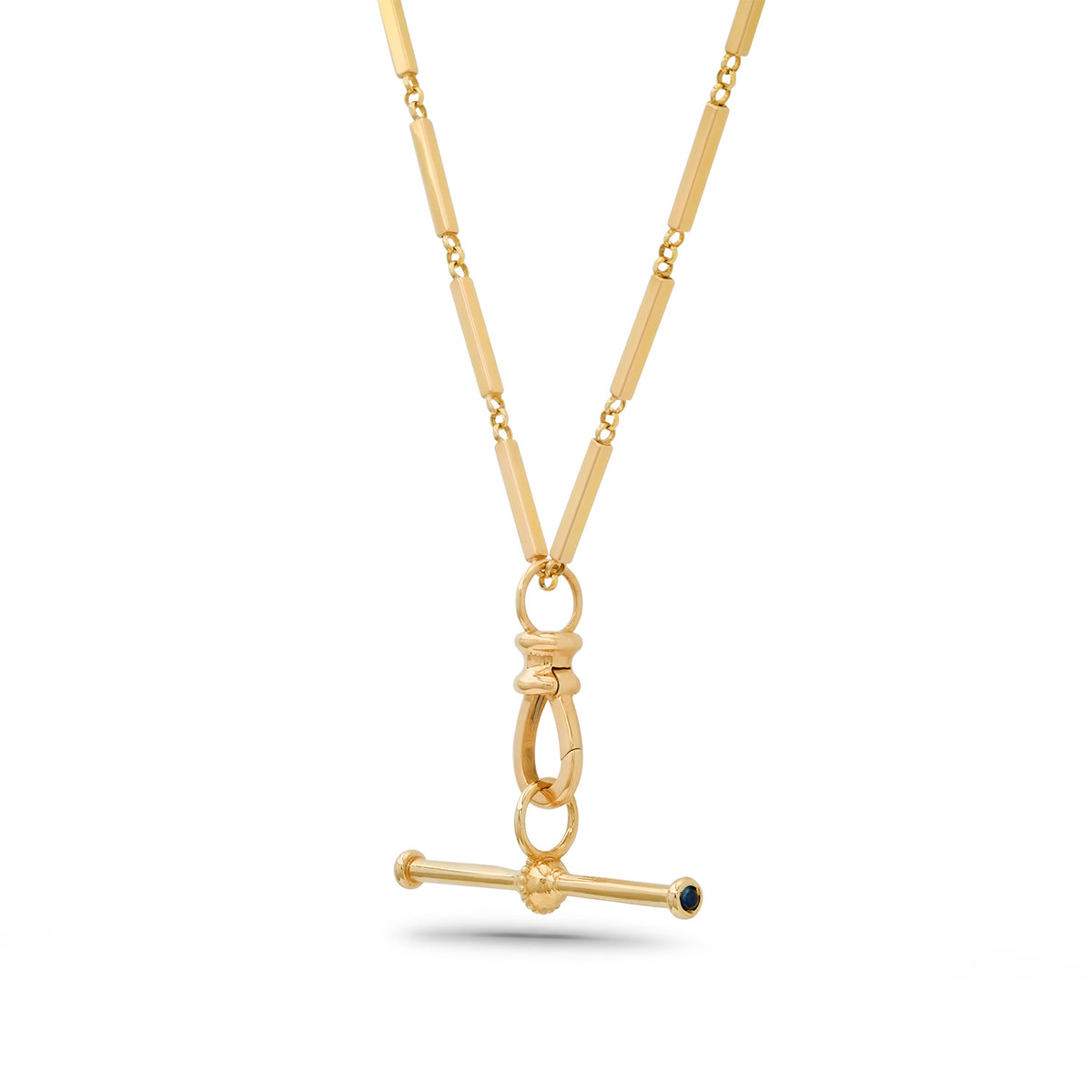 Zosia Gold or Diamond Equilibrium T Bar Chain Necklace
