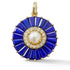 Large Emily Semiprecious Stone with Pearl & Diamond Pendant Charm