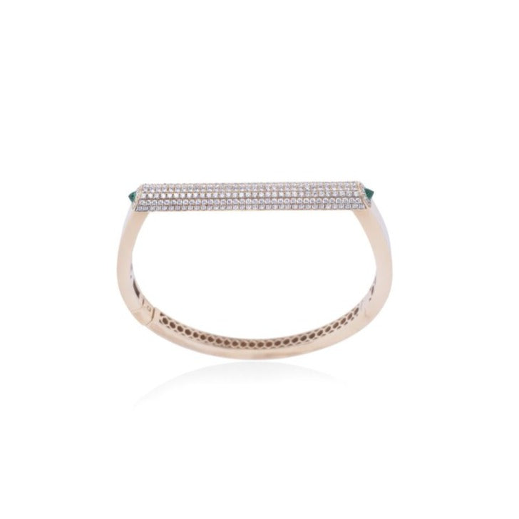 Full Diamond & Gemstone Grace Bangle Bracelet